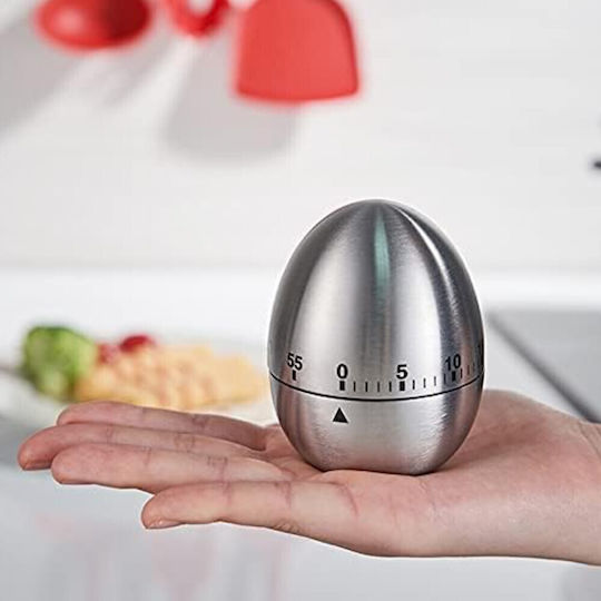 Modern Stainless Steel Kitchen Timer 7.5 Cm