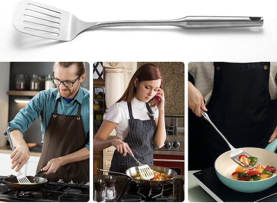 Premium Stainless Steel Spatula Cooking Serving Durable 38 Cm