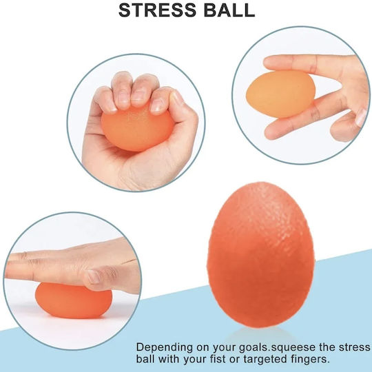 Flexor Set 4 Accessories Forearm Stress Relief Orange