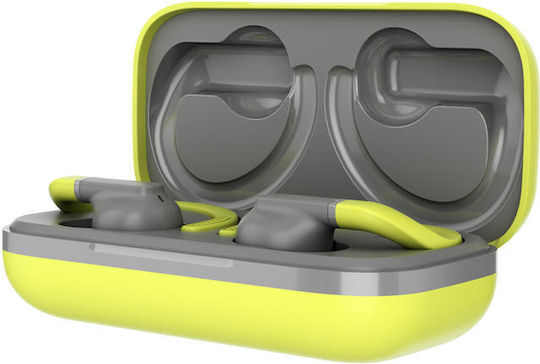 Canyon OnRun 11 Sport In-ear Bluetooth Handsfree Ακουστικά με Αντοχή στον Ιδρώτα και Θήκη Φόρτισης Πράσινα