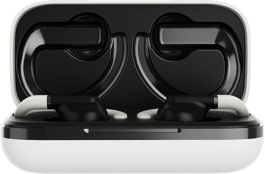 Canyon OnRun 11 Sport In-ear Bluetooth Handsfree Ακουστικά με Αντοχή στον Ιδρώτα και Θήκη Φόρτισης Λευκά