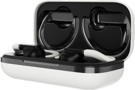 Canyon OnRun 11 Sport In-ear Bluetooth Handsfree Ακουστικά με Αντοχή στον Ιδρώτα και Θήκη Φόρτισης Λευκά