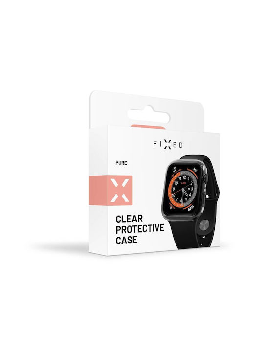 Plastikhülle mit Glas in Transparent Farbe für Apple Watch 45 mm, Serie 8 45 mm