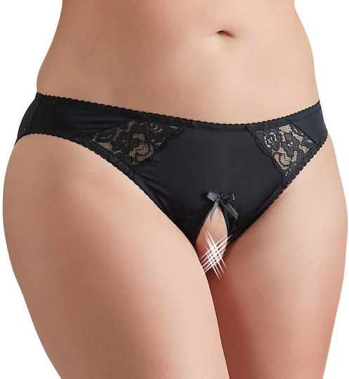 Γυναικείο Sexy String Αυτοκινήτου με Δαντέλα Μαύρο
