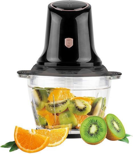 Berlinger Haus Mini Chopper Multi 500W mit 1l Behälter Schwarz