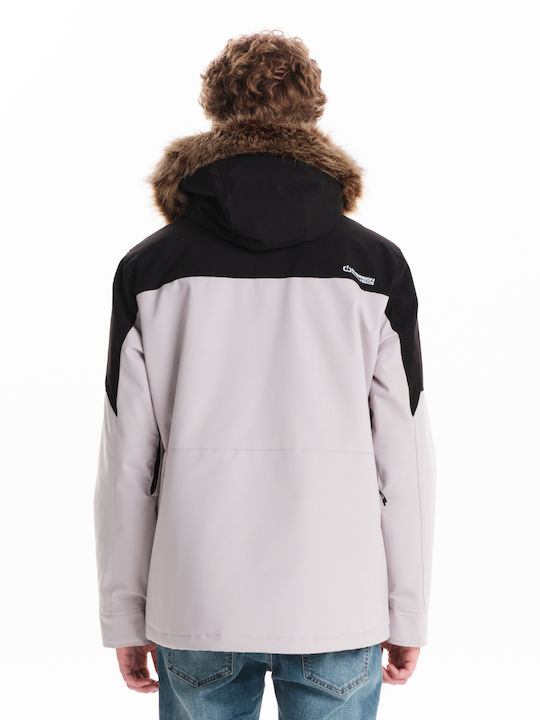 Winter Jacket Waterproof and Windproof Ecru
