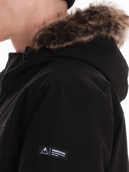 Winter Jacket Waterproof and Windproof Black