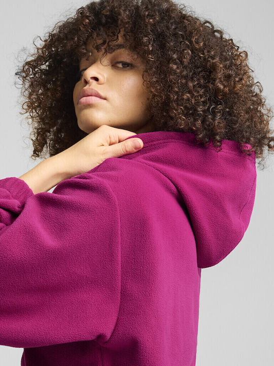 Elevated Winterized Дамски Суитшърт Худи Fuchsia