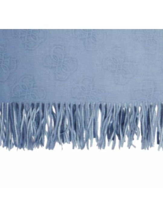 Frauen Wollschal Blau
