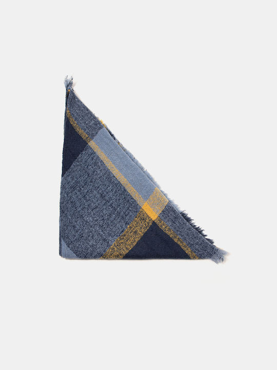 Blaues Karos Dreieckstuch