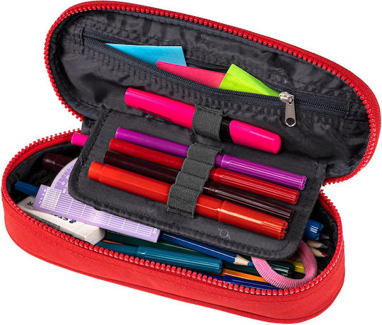 Polo Box Pencil Case with 1 Compartment Red