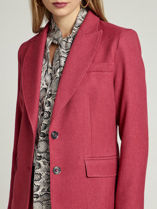 Passager Women's Waisted Blazer BORDO