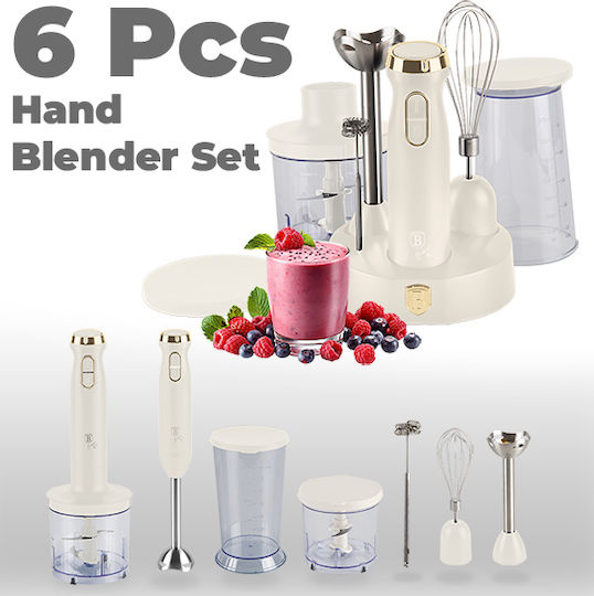Berlinger Haus Blender de Mână cu Tijă Inox 800W Bej
