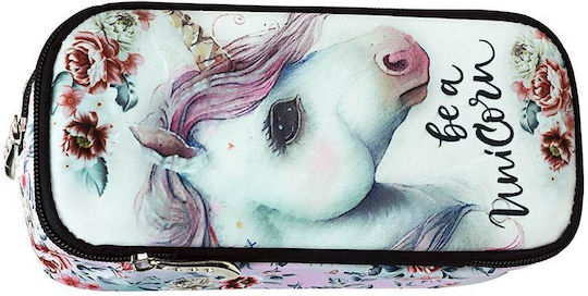 Back Me Up Magic Unicorn Federmäppchen Weiß