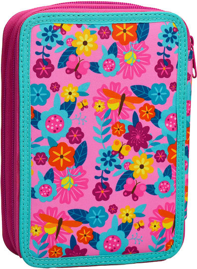 Gim Princess Spring Pencil Case Full with 2 Compartments Pink