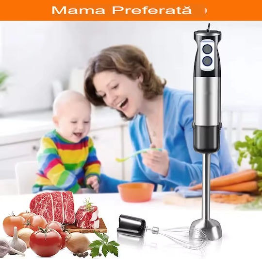Hand Blender with Stainless Rod 600W Gray