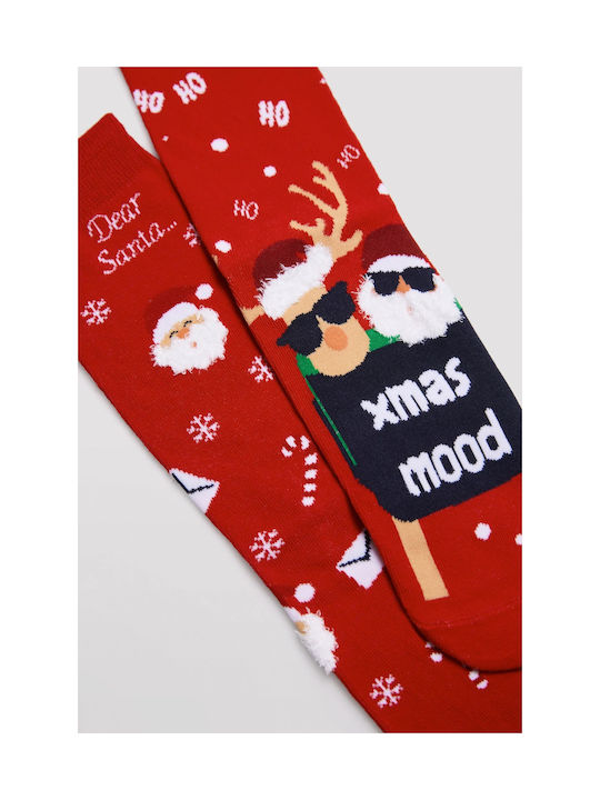 Ysabel Mora Women's Christmas Socks RED 2Pack