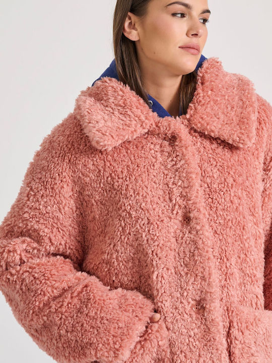 Women's Short Fur Pink