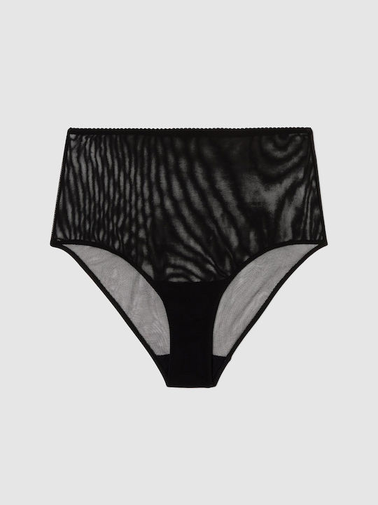 Talie înaltă Femeie Slip Black