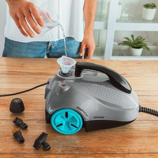 Cecotec HydroSteam EasyHome Max Dampfreiniger Druck 5bar mit Rädern