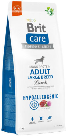 Brit Care Adult Hypoallergenic 12kg Dry Food Gluten-Free for Adult Large Breed Dogs with Lamb