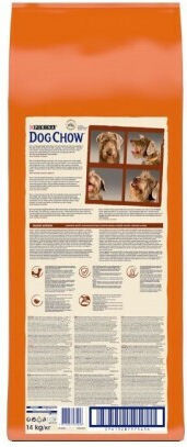 Dog Chow 14kg Dry Food Gluten-Free for Senior Dogs with Lamb and Rice