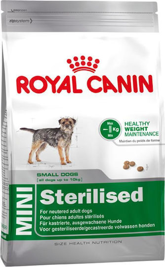 Royal Canin Mini Sterilised 8kg Dry Food for Adult Neutered Small Breed Dogs with Poultry