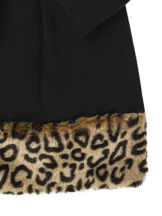 Mädchenkleid Langärmelig Tierdruck Set aus 2 mit Zubehör