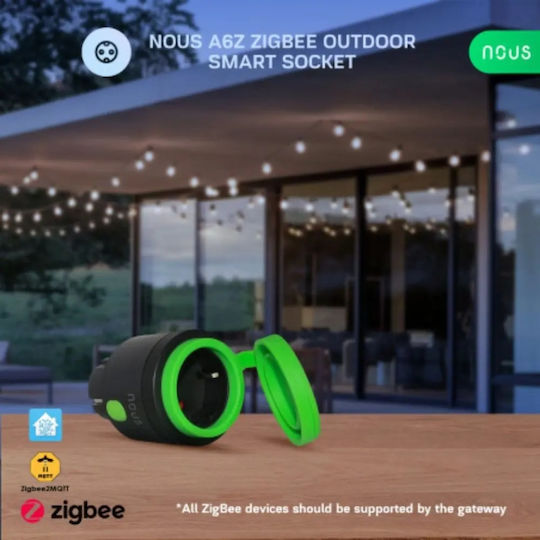 Nous Nous A6Z Tuya Smart Μονόπριζο Πράσινο