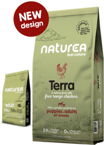 Naturea Naturals 12kg Dry Food Gluten-Free for Adult Dogs with Chicken Terra Free Range Chicken