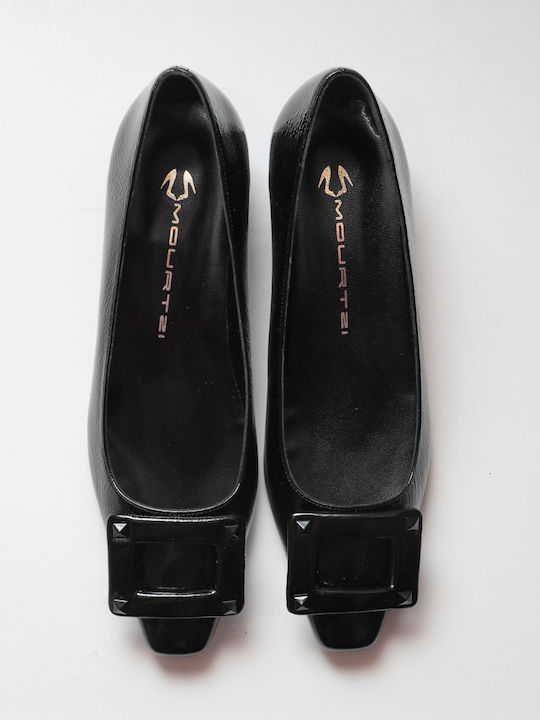 Pumps mit flachem Absatz Schwarz