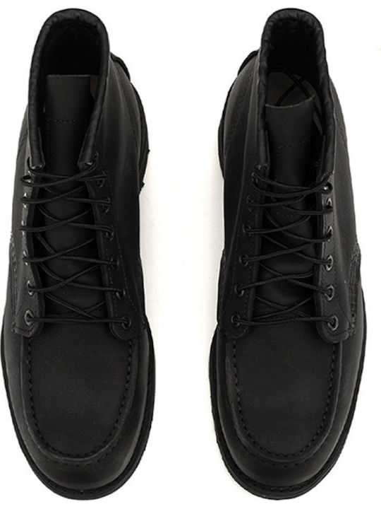 Leather Black Men's Boots