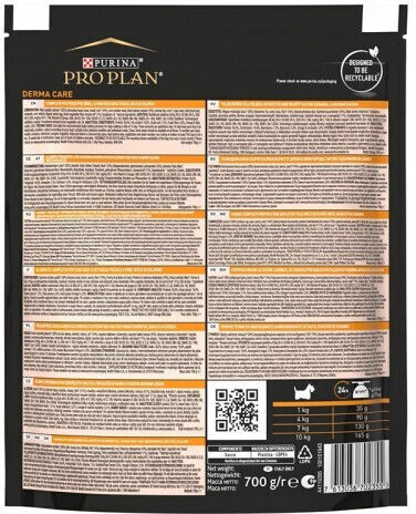 Pro Plan Nature Elements Derma Care Small & Mini 0.7kg Hrană Uscată pentru Câini Adulţi de Rase Mici cu Somon