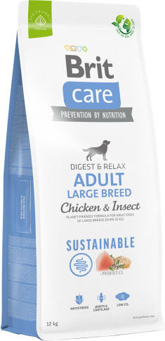 Brit Care Sustainable 1kg Dry Food Gluten-Free for Adult Large Breed Dogs with Chicken, Apple and Salmon