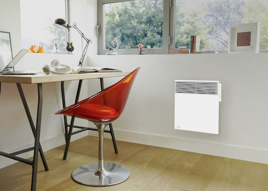 Intuis Konvektorheizung Wand 2500W mit elektronischem Thermostat und WiFi Weiß