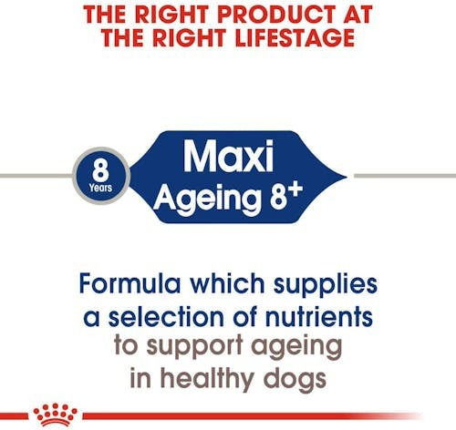 Royal Canin Ageing 8+ 15kg Dry Food for Senior Large Breed Dogs with Corn, Poultry and Rice