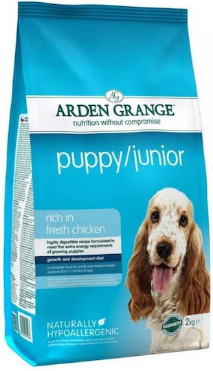 Arden Grange Puppy/Junior 2kg Ξηρά Τροφή για Κουτάβια Μεσαίων Φυλών με Κοτόπουλο
