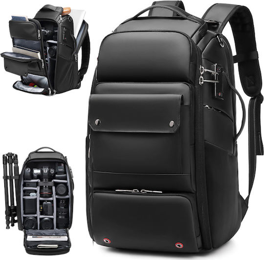 Camera Backpack Multifunctional Bag Professional Dslr Mirrorless Cameras Sports Cameras Drones Tripod Support Lenses Accessories Anti-theft Lock Laptop Compartment Backpack