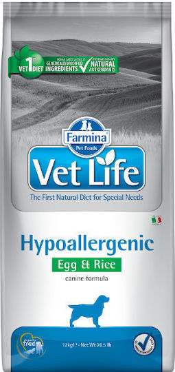 Farmina Vet Life Hypoallergenic 12kg Dry Food for Dogs Diet with Rice