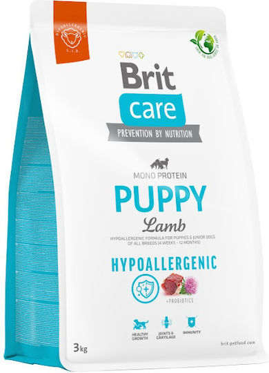 Brit Care Puppy Hypoallergenic 3kg Dry Food for Puppies with Lamb