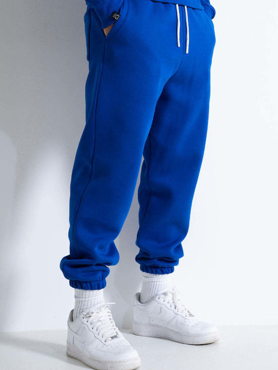 Sweatpants with Elastic Blue