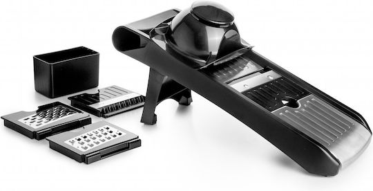 Răzătoare mandolină Ibili-easycook din oțel inoxidabil și plastic 35x12x8.3 cm negru argintiu