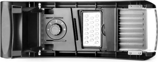 Răzătoare mandolină Ibili-easycook din oțel inoxidabil și plastic 35x12x8.3 cm negru argintiu