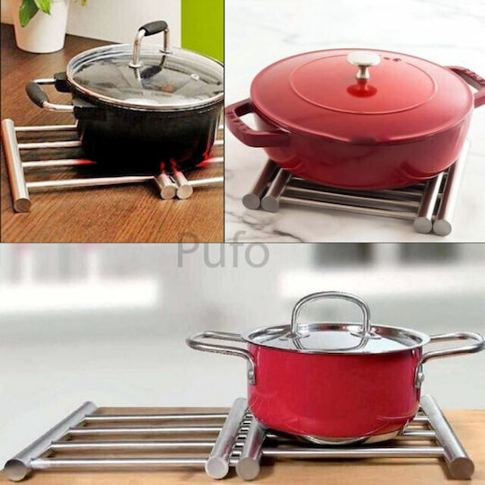 Verstellbarer Metallischer Support Für Kochtöpfe Pfannen Grills 20 X 37 Cm Pufo Küche