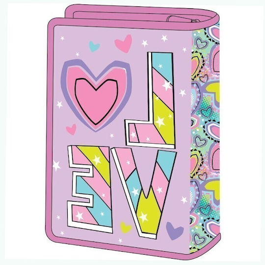 Must Love Pencil Case Full with 1 Compartment Pink