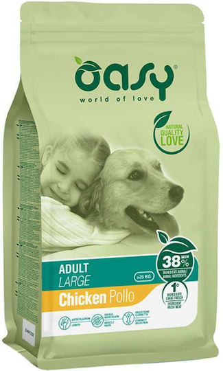 Oasy World Of Love 18kg Dry Food for Adult Large Breed Dogs with Chicken