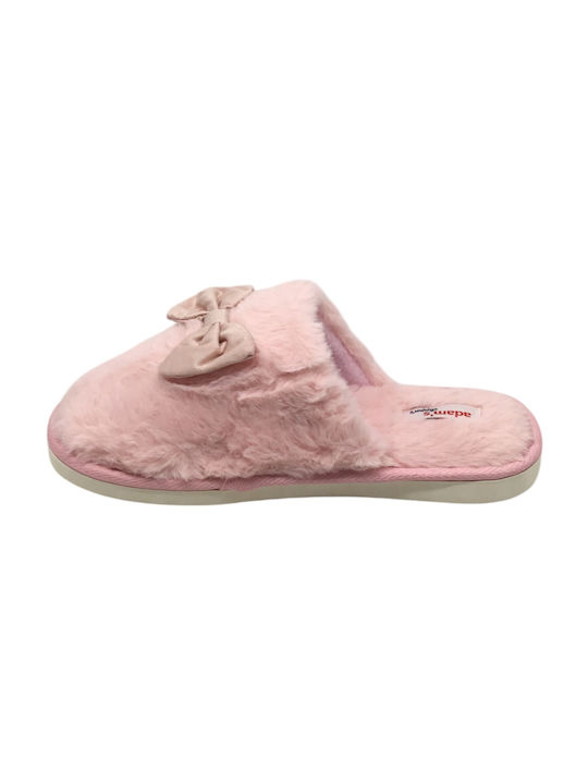 Adam's Shoes Winter Women's Slippers in Pink color