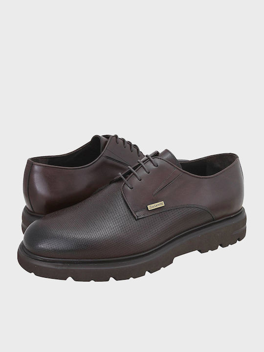 Sangen Leder Herren Freizeitschuhe Braun