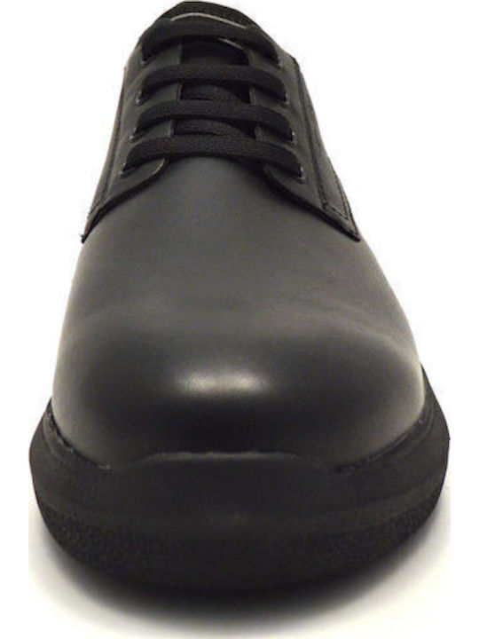 Season Leder Herren Freizeitschuhe Schwarz