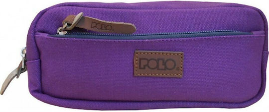 Polo Canvas Pencil Case Purple